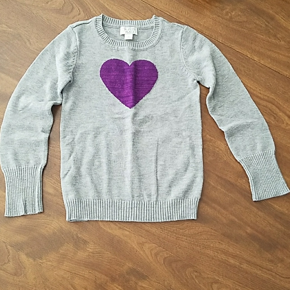 Girls grey crewneck sweater